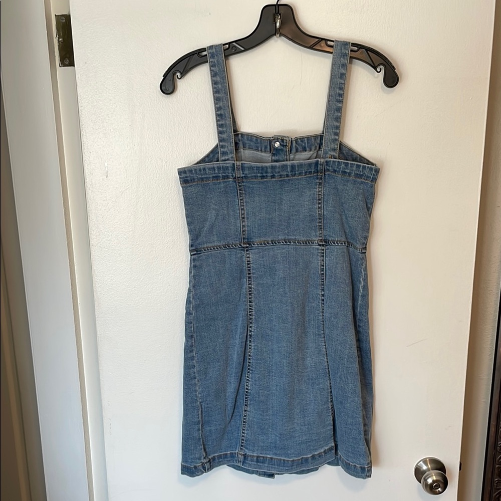 EUC Aeropostale Blue Denim Button-Down Dress - Picture 4 of 6